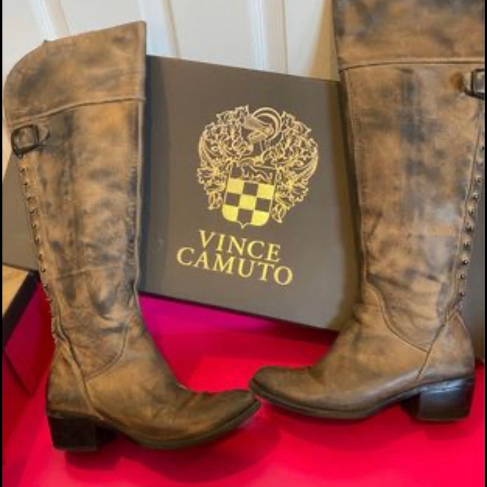 Vince Camuto VC Bilco Knee High Antiqued
Leather Boots